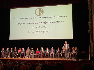 Medici: Fedriga a conferenza FNOMCEO 21.04.2022